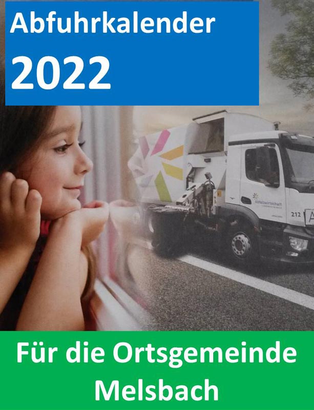 Pop Up Abfuhrkalender 2022 Ortsgemeinde Melsbach